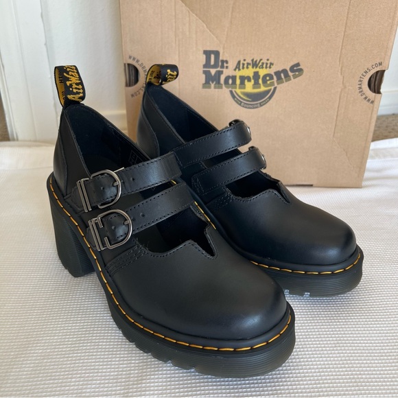 Dr. Martens Eviee Sendal Leather Heeled Shoes - Picture 16 of 16